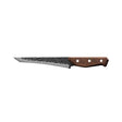 True PrimalForge Series TRU-FXK-1017 Slicer Knife, 7-1/4 in L Blade, Stainless Steel Blade, Wood Handle, Brown Handle
