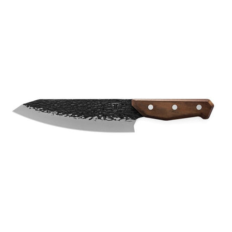 True PrimalForge Series TRU-FXK-0007 Chef Knife, Stainless Steel Blade, Monzo Wood Handle, Razor Sharp Edge Blade