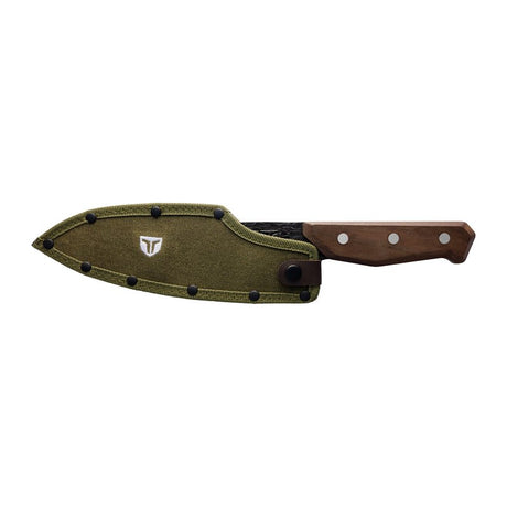True PrimalForge Series TRU-FXK-0007 Chef Knife, Stainless Steel Blade, Monzo Wood Handle, Razor Sharp Edge Blade
