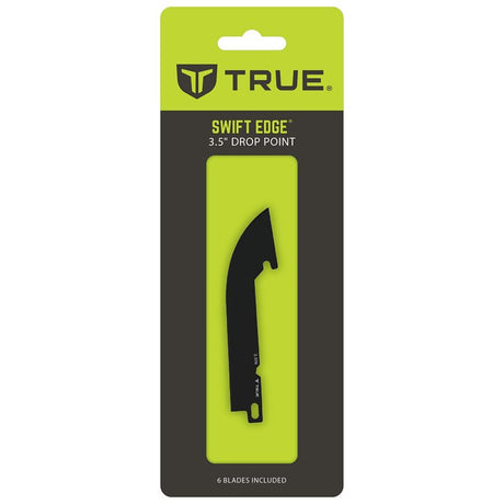 True Swift Edge Series TRU-FMK-1011 Replacement Blade, 3-1/2 in L, Stainless Steel, Drop-Point, Plain, Straight Edge
