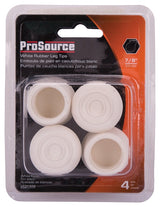ProSource FE-50644-PS Furniture Leg Tip, Round, Rubber, White, 7/8 in Dia, 1-3/8 in H