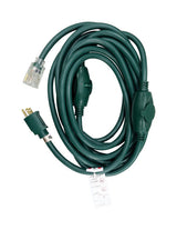 Projex Indoor or Outdoor 25 ft. L Green Triple Outlet Cord 14/3 STW