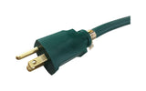 Projex Indoor or Outdoor 25 ft. L Green Triple Outlet Cord 14/3 STW