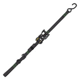 SmartStrap 4630 Tactical Tie-Down, 1 in W, 14 ft L, Polyester, Dark Gray, 500 lb Working Load, S-Hook End