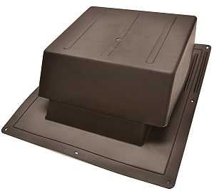 Master Flow IR65BR Roof Louver, Resin, Brown, Pack of 6