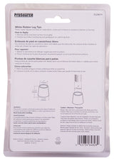 ProSource FE-50645-PS Furniture Leg Tip, Round, Rubber, White, 1 in Dia, 1-1/2 in H