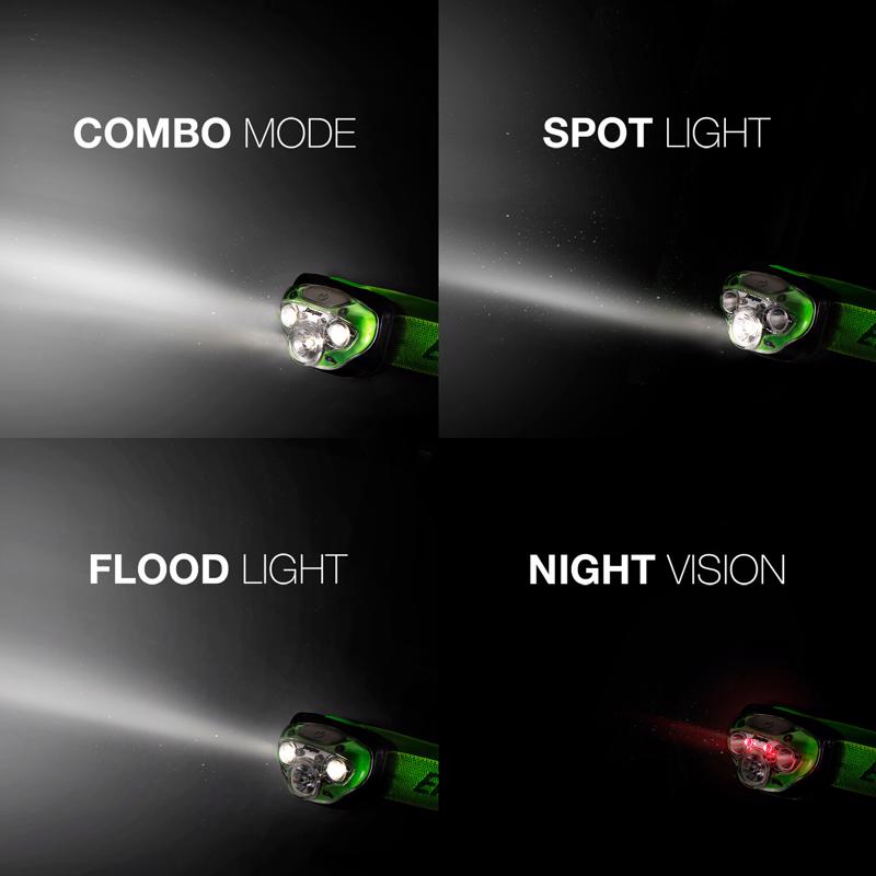Energizer Vision HD + 350 lm Green LED Head Lamp AAA Battery