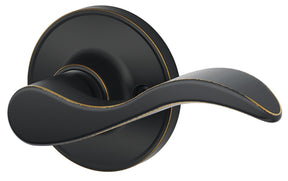 Schlage J Series J170SEV716RH Right Hand Dummy Lever, Right Hand, Mechanical Lock, Aged Bronze, Metal, Residential