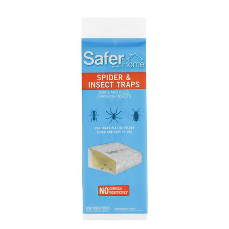 Safer SH400 Home Spider and Insect Trap, Solid, Clear