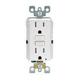 Leviton SmartlockPro 15 amps 125 V Duplex White GFCI Outlet 5-15R 1 pk