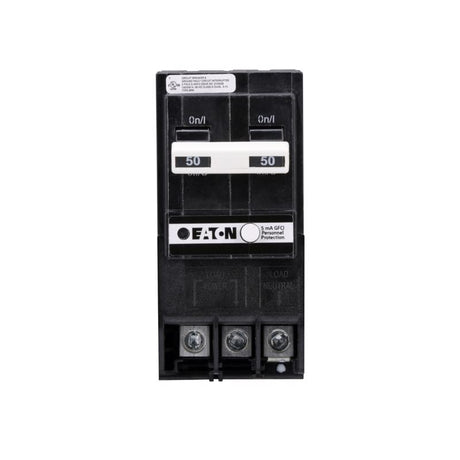 Eaton 50 amps GFCI 2-Pole Circuit Breaker w/Self Test