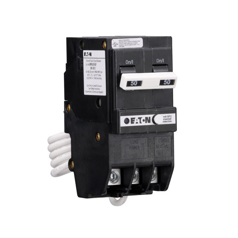Eaton 50 amps GFCI 2-Pole Circuit Breaker w/Self Test