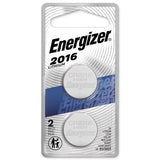 Energizer Lithium 2016 3 V Electronic/Watch Battery 2016BP-2N 2 pk