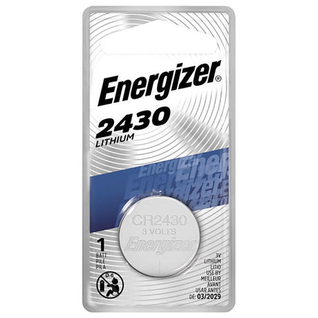 Energizer Lithium Coin 2430 3 V 0.29 mAh Keyless Entry Battery 1 pk, Pack of 6
