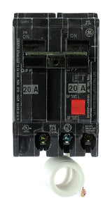 GE 20 amps Ground Fault 2-Pole Circuit Breaker w/Self Test
