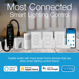 Lutron Caseta White 150 W Wireless Smart-Enabled Dimmer Switch w/Remote Control 1 pk