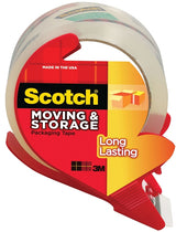 Scotch 3650S-RD Series Packaging Tape, 38.2 yd L, Clear, 1.88 in W, 2.4 mil, Polypropylene Backing