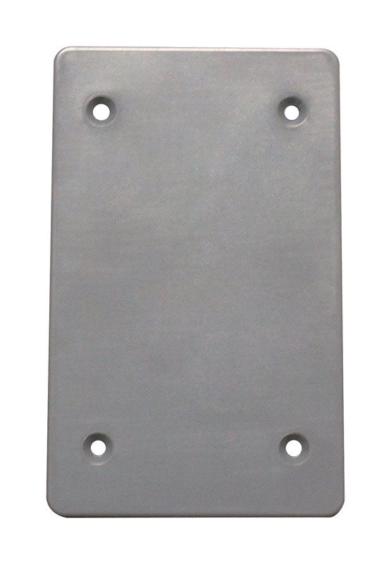 Sigma Engineered Solutions Rectangle Plastic 1 gang 4.63 in. H X 2.87 in. W Flat Box Cover