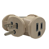 Projex Grounded 3 outlets Triple Tap Adapter 1 pk