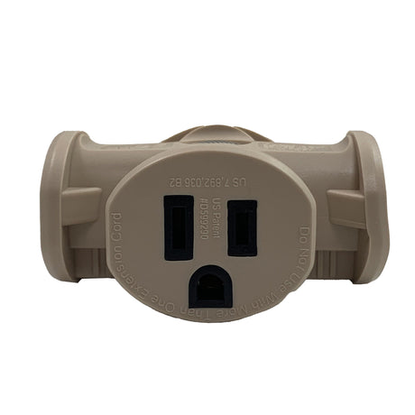 Projex Grounded 3 outlets Triple Tap Adapter 1 pk