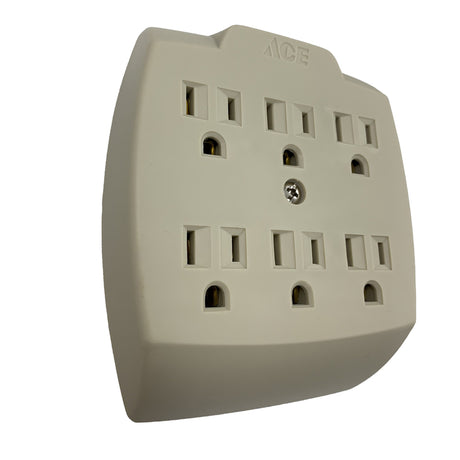 Projex Grounded 6 outlets Adapter 1 pk