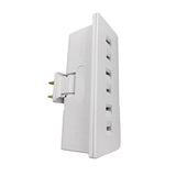 Projex Grounded 3 outlets Swivel Tap Adapter 1 pk, Pack of 5