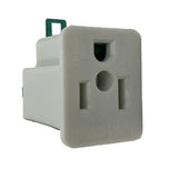 Projex Grounded 1 outlets Grounding Adapter 1 pk, Pack of 25