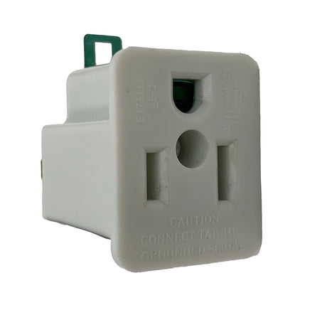 Projex Grounded 1 outlets Grounding Adapter 1 pk, Pack of 25