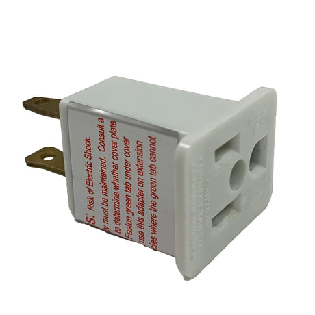Projex Grounded 1 outlets Grounding Adapter 1 pk, Pack of 25