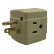 Projex Grounded 3 outlets Adapter 1 pk, Pack of 10