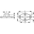 Stainless Diamond Eye Plate-3