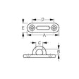 Stainless Oblong Eye Plate-3 1