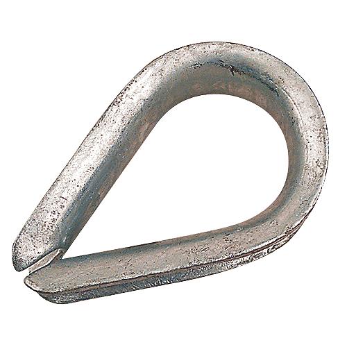 Seadog 172012 Galvanized Wire Rope Thimble, 1/2″, Bulk