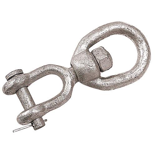 Sea-Dog 181210 Galvanized Jaw & Eye Swivel, 3/8″, Bulk