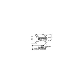 Sea-Dog 2221101 Anti-Rattle Fastener, Chrome/Brass, Carded