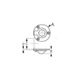 Sea-Dog 2224651 Chrome/Brass Round Lift Ring, 2" Diameter.