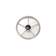 SeaDog 230212 12", 5-Spoke Stainless Steering Wheel w/Plastic Center Cap, 25° Dish
