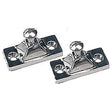 Side Mount Deck Hinge, 2-Hole Stainless. Each