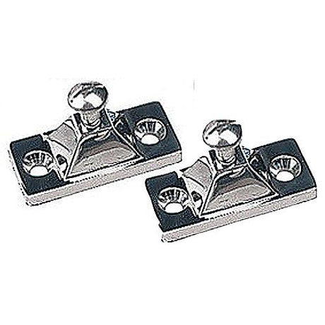 Side Mount Deck Hinge, 2-Hole Stainless. Each