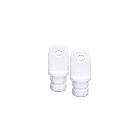 Internal Eye End, 3/4" White, Pair