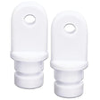 Internal Eye End, 7/8" White, Pair
