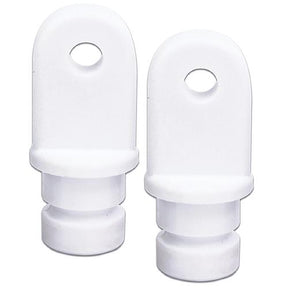 Internal Eye End, 7/8" White, Pair