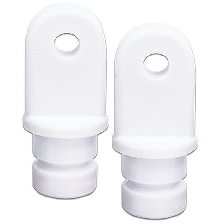 Internal Eye End, 7/8" White, Pair