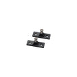 Side Mount Deck Hinge, 2-Hole, Black, Pair