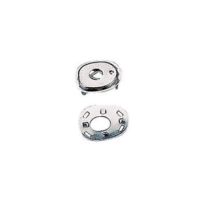 SeaDog 2991011 Canvas Socket &amp; Back Plate, Nickel Plated Brass, 3 Sets