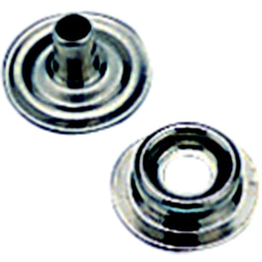 Sea-Dog 2991101 Eyelet Snap Stud, Nickel Plated Brass, 6 sets