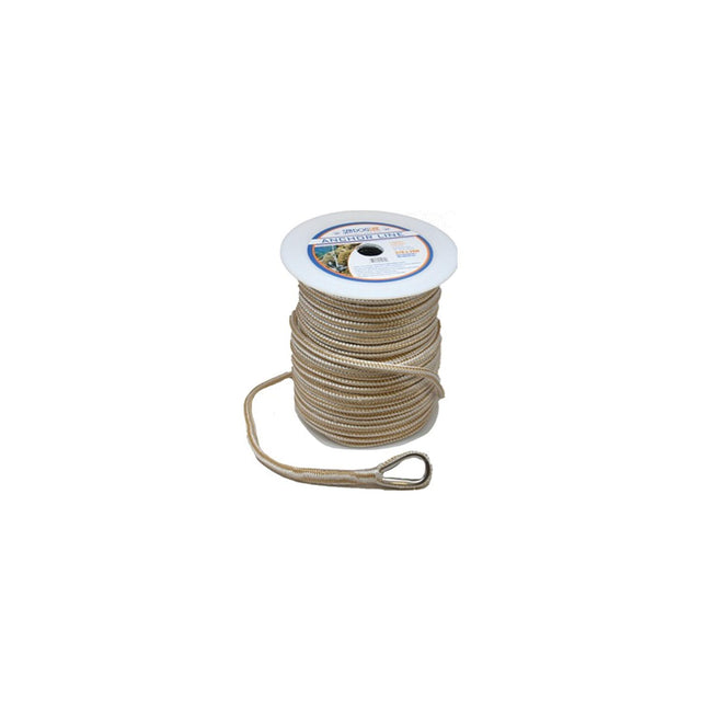 Sea Dog Premium Double Braided Nylon Anchor Line Gold/White, 3/8" x 200'