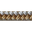 Sea Dog 302119035GW1 Premium Double Braided Nylon Dock Line, 3/4″ x 35', Gold/White
