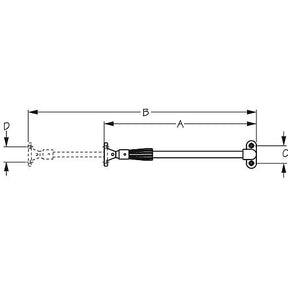 SeaDog Hatch Adjuster - Formed &amp; Stamped 304 Stainless &amp; Nylon