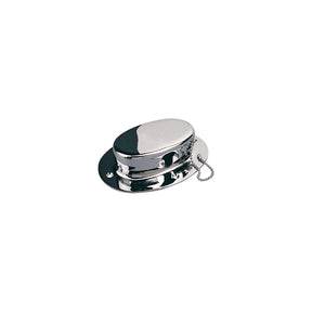 SeaDog 322070 Forged Brass Chrome Plated Chain Deck Pipe with Chain - #8 Fastener